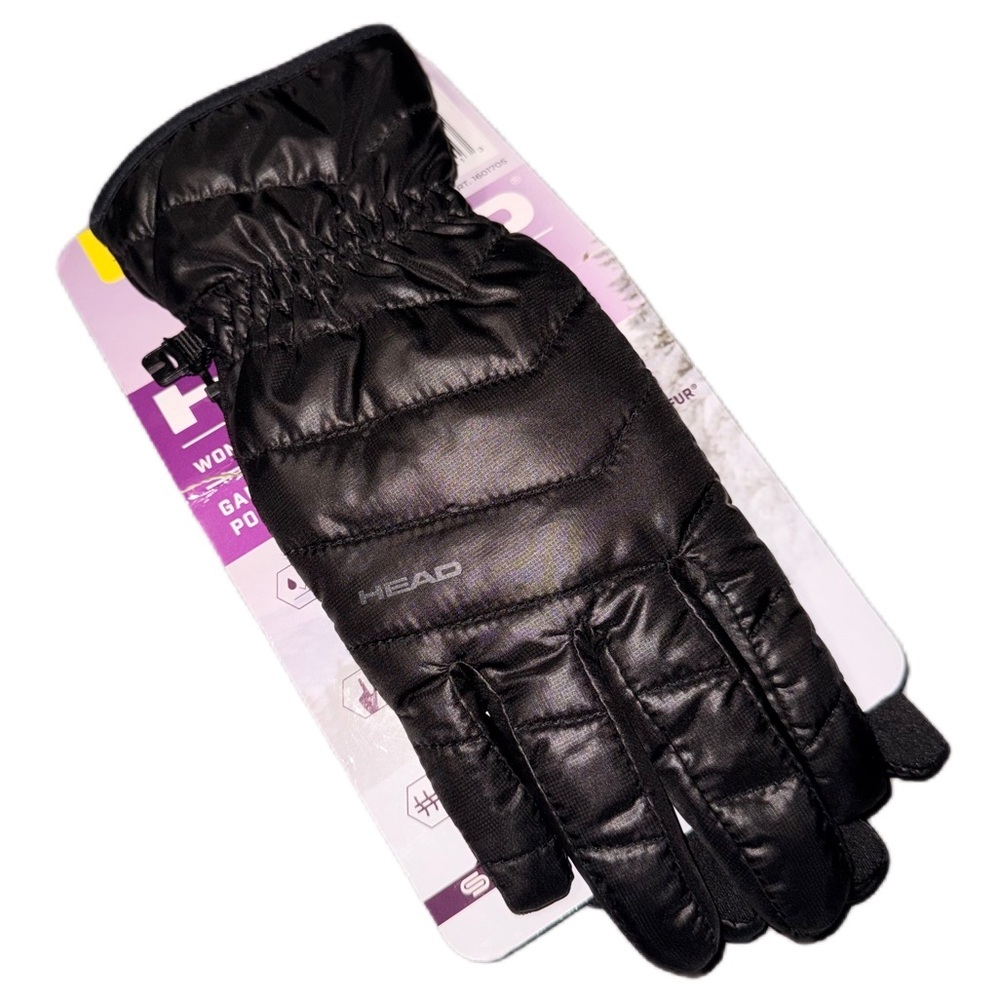 HEAD Waterproof Windproof Warm Hybrid Gloves Black  Size Small - Picture 2 of 4